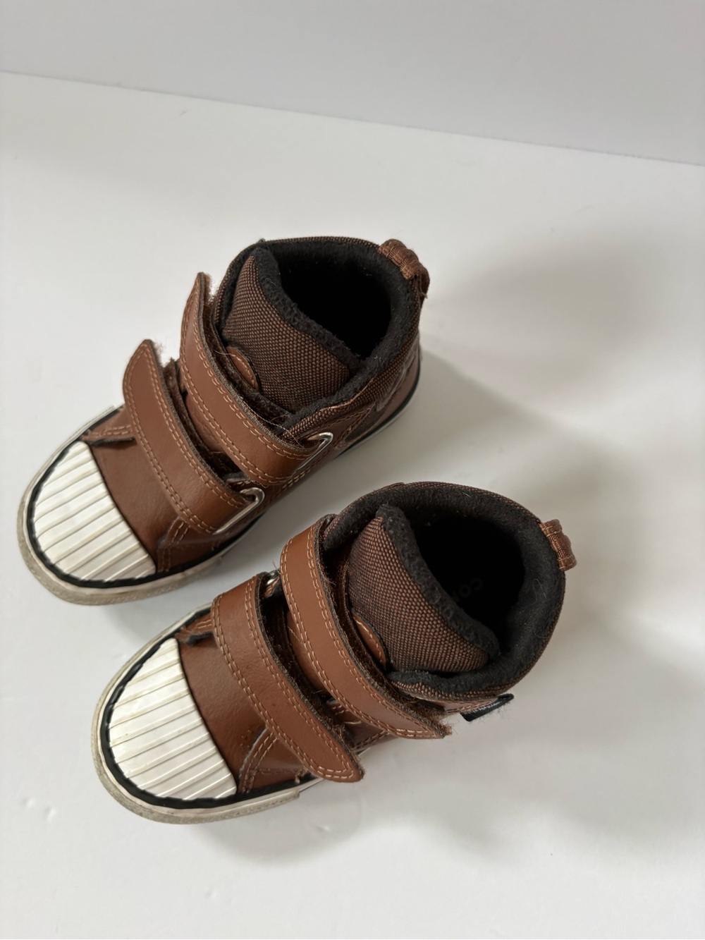Converse Kids' Chuck Taylor All‎ Star Berkshire High Top Sneaker Brown 8 Leather - Picture 2 of 7